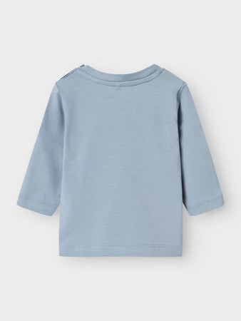 Baby Langarmshirt LANG Blau Regular Fit