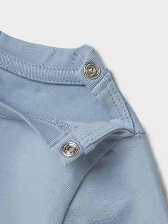 Baby Langarmshirt LANG Blau Regular Fit