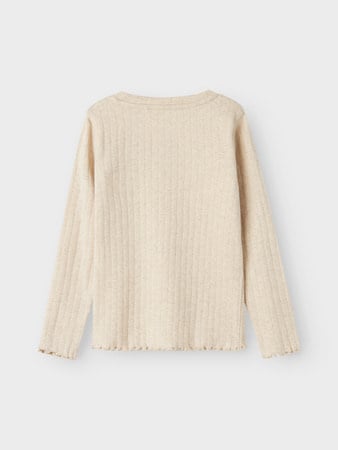 Mini longsleeve LALLA White Slim Fit