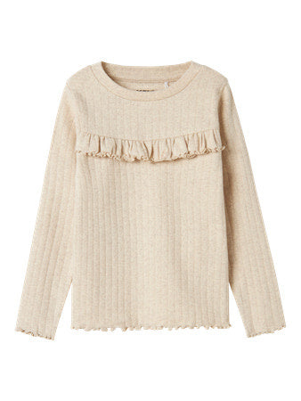 Mini longsleeve LALLA White Slim Fit