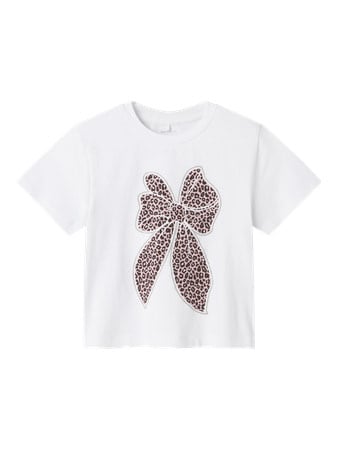 Mini T - shirt LEOANJA White Regular Fit