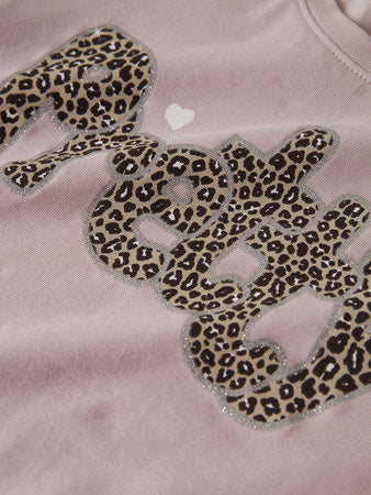 Mini T - shirt LEOANJA Purple Regular Fit