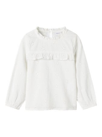 Mini-Bluse NAOMI Cloud Dancer Regular Fit