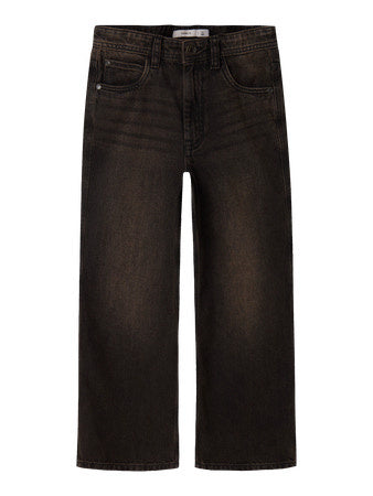 Kids spijkerbroek BEN SKATER Dark Brown Denim Skater Fit