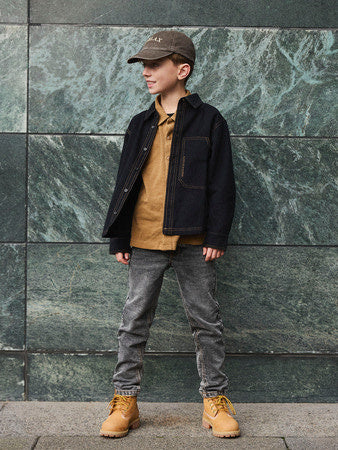 Kids spijkerbroek SILAS Dark Grey Denim Tapered Fit