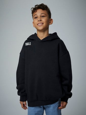 Kids trui BRONX Black Relaxed Fit