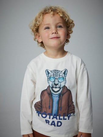 Mini longsleeve ORION Cloud Dancer Regular Fit