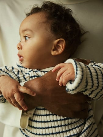 Baby trui OSTRIPE Insignia Blue CLOUD DANCER Regular Fit