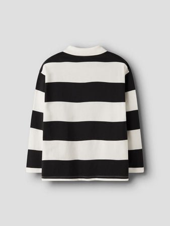 Kinder Polo NUTIVA Cloud Dancer Schwarz Relaxed Fit