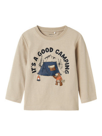 Mini longsleeve OLEN Island Fossil Regular Fit