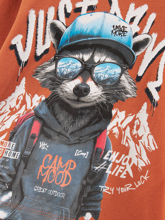 Mini longsleeve OLLY Autumn Leaf Regular Fit