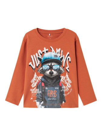 Mini longsleeve OLLY Autumn Leaf Regular Fit