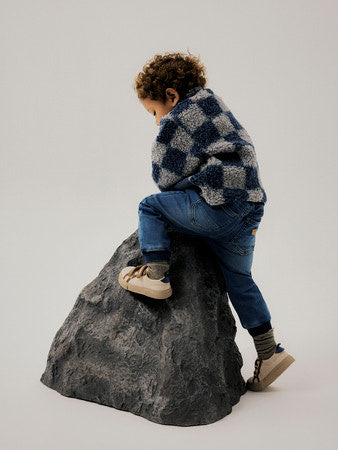 Mini vest ORLANDO TEDDY Insignia Blue Regular Fit