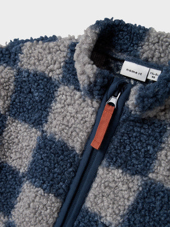 Mini vest ORLANDO TEDDY Insignia Blue Regular Fit