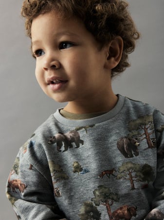 Mini trui OLIN Grey Melange Regular Fit