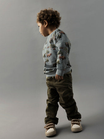 Mini trui OLIN Grey Melange Regular Fit