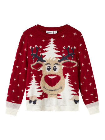 Kids trui REBO Jester Red Regular Fit