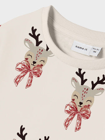 Mini trui ROMIA Cloud Dancer Regular Fit