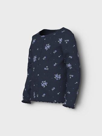 Mini longsleeve VEMIA Navy Blazer Blossom Slim Fit