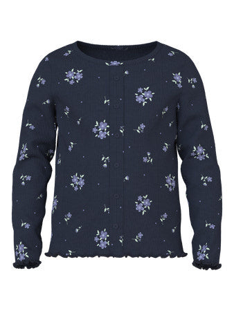 Mini longsleeve VEMIA Navy Blazer Blossom Slim Fit