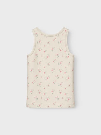 Mini ondergoed TANK TOP 2P FLOWER Turtledove w/ Pale Lilac