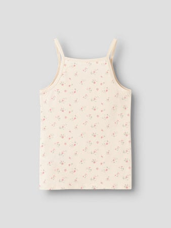 Kids ondergoed STRAP TOP 2P FLOWER Turtledove w/ Pale Lilac