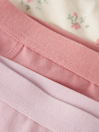 Kids boxer HIPSTER 3P FLOWER Turtledove w/ Pale Lilac + Mellow Rose