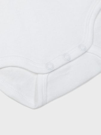 Baby romper 3P LS Bright White