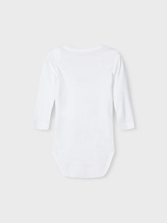 Baby romper 3P LS Dark Sapphire w/ Grey Melange + Bright White