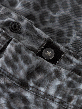 Kinderrock SALLI Nacht Eule GRAU LEOPARD