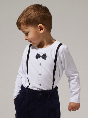 Mini longsleeve RYDER Bright White Regular Fit