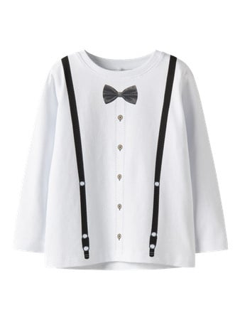 Mini longsleeve RYDER Bright White Regular Fit