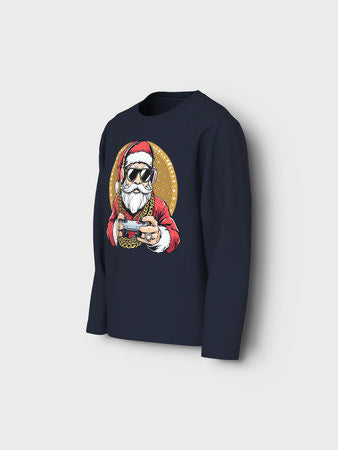 Kids longsleeve VOSMAS Navy Blazer Gaming Santa Regular Fit