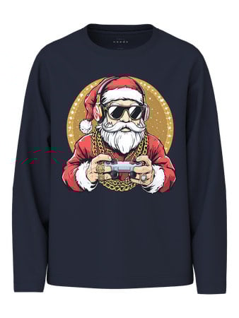 Kids longsleeve VOSMAS Navy Blazer Gaming Santa Regular Fit