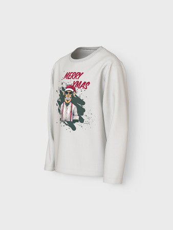 Kids longsleeve VOSMAS Cloud Dancer Monkey Regular Fit