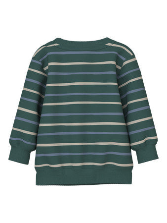 Baby trui VIMMER Bistro Green Stripes Regular Fit
