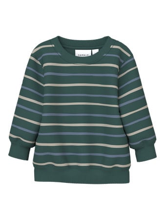 Baby trui VIMMER Bistro Green Stripes Regular Fit