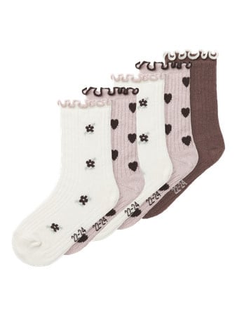 Mini Socken NETTI 5P Peppercorn 2x Burnished Lilac + 2x Cloud Dancer