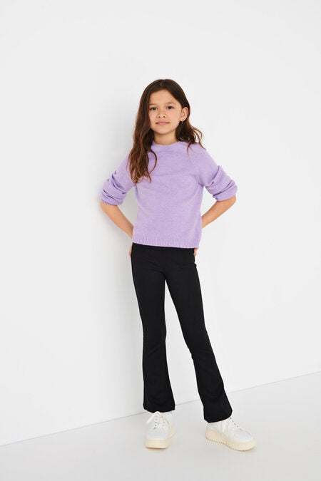 Kids broek PAIGE Black Flared Fit