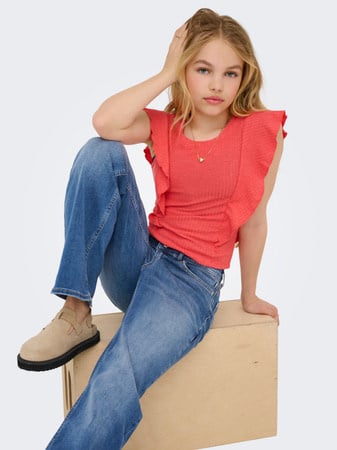 Kids spijkerbroek MADISON BLUSH Medium Blue Denim Wide Leg Fit