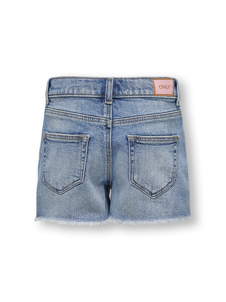 Kids short ROBYN Light Blue Denim Straight Fit