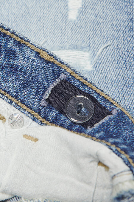 Kids short ROBYN Light Blue Denim Straight Fit