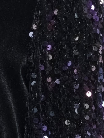 Kids jurk CONFIDENCE SEQUINS Black Tight Fit