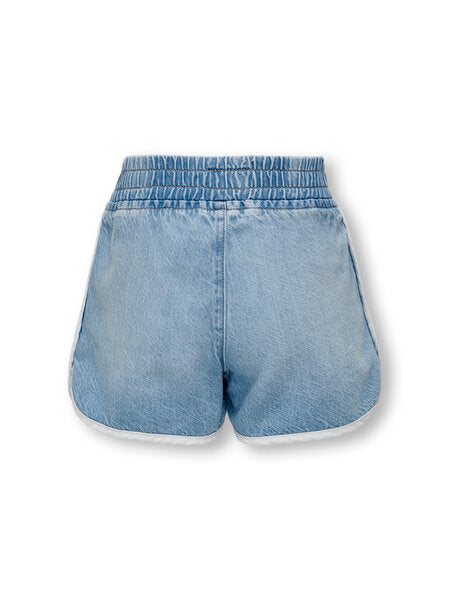 Kids short PIERCE Light Blue Denim Jogger Fit