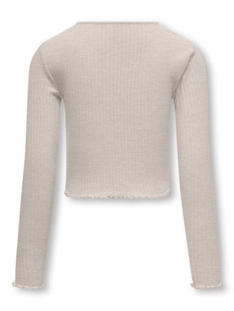 Kids longsleeve NELLA Pumice Stone Melange Stretch Fit