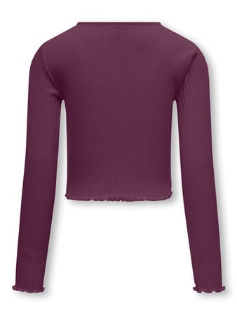 Kids longsleeve NELLA Mauve Wine Stretch Fit