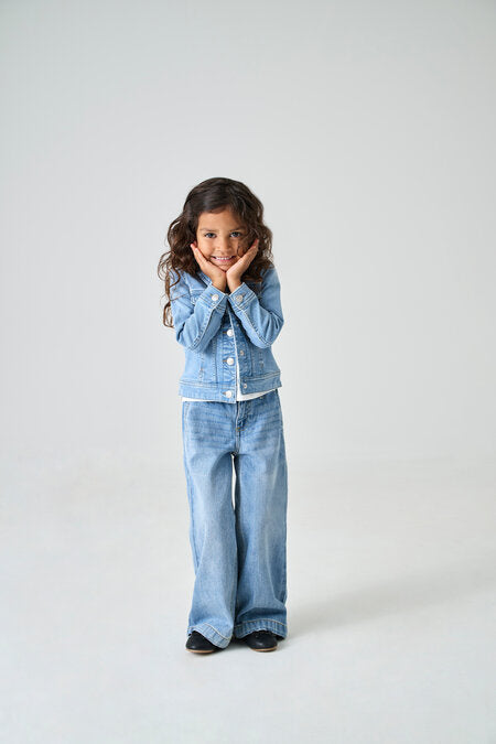 Mini spijkerjas SARA Light Blue Denim