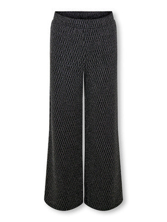 Kids broek QUEEN GLITTER Black Lurex Silver/Harlekin Regular Fit