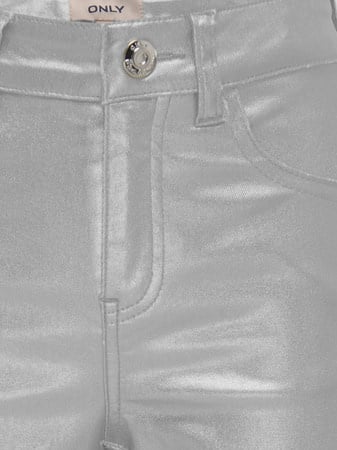 Kids broek JUICY METAL COATED Silver Wide Leg Fit