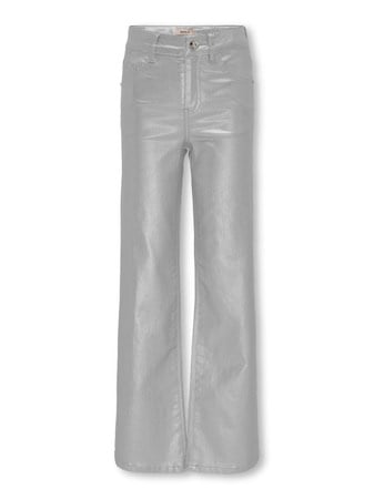 Kids broek JUICY METAL COATED Silver Wide Leg Fit